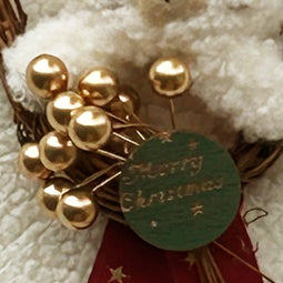 クリスマスデコレーション ちびメルサンタのクリスマスリース