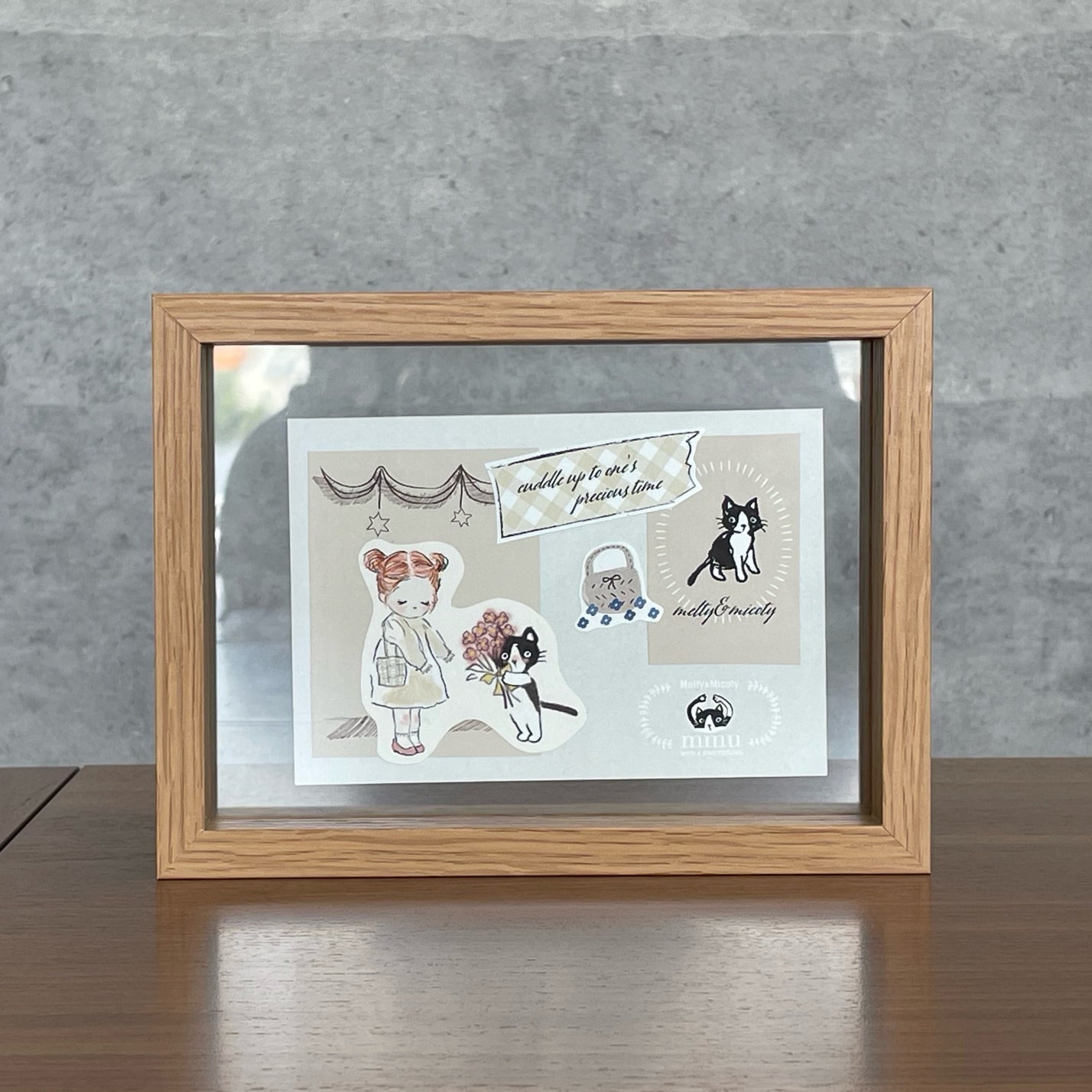 Melty&Micoty メルミコのフレークシール(フレーム付)