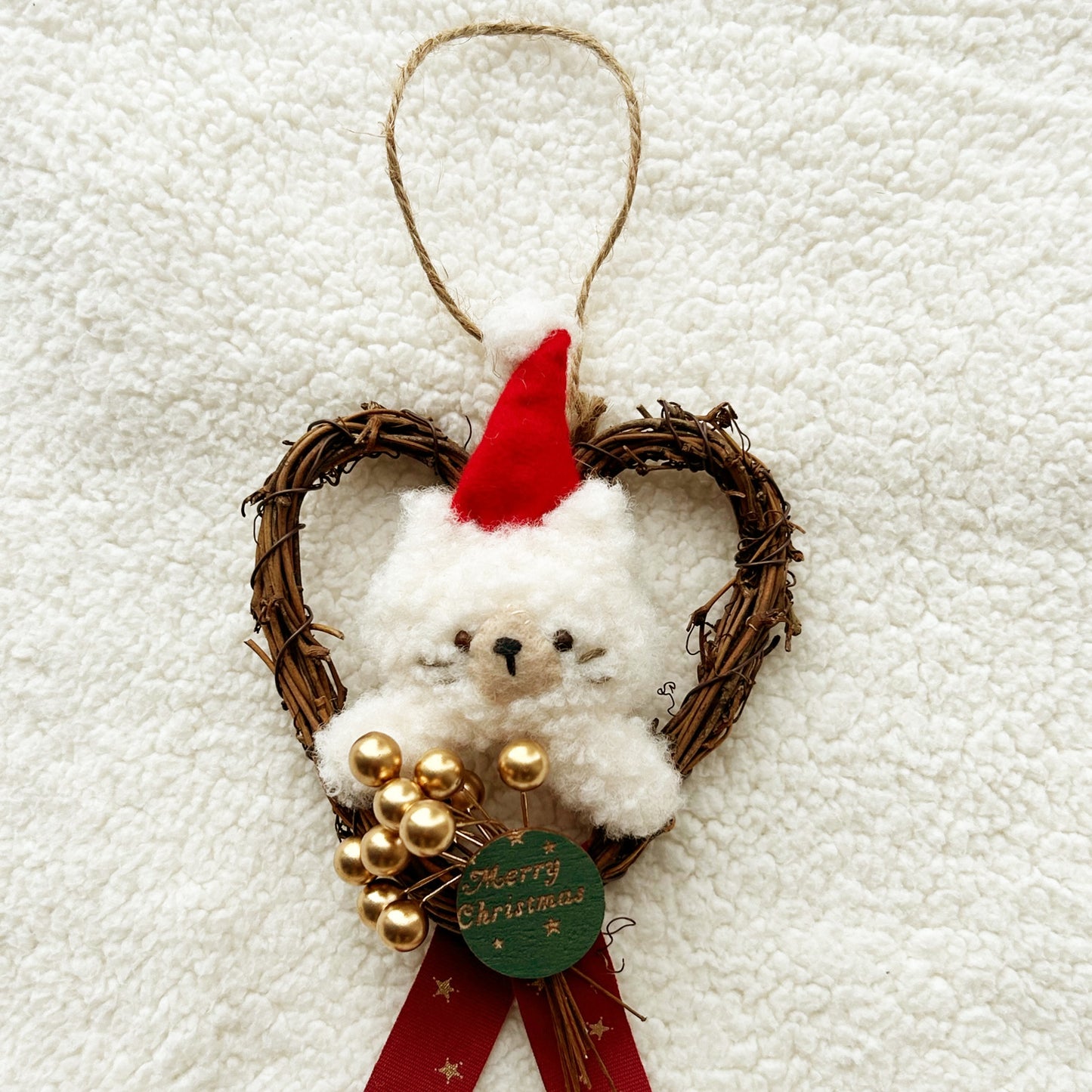 クリスマスデコレーション ちびメルサンタのクリスマスリース
