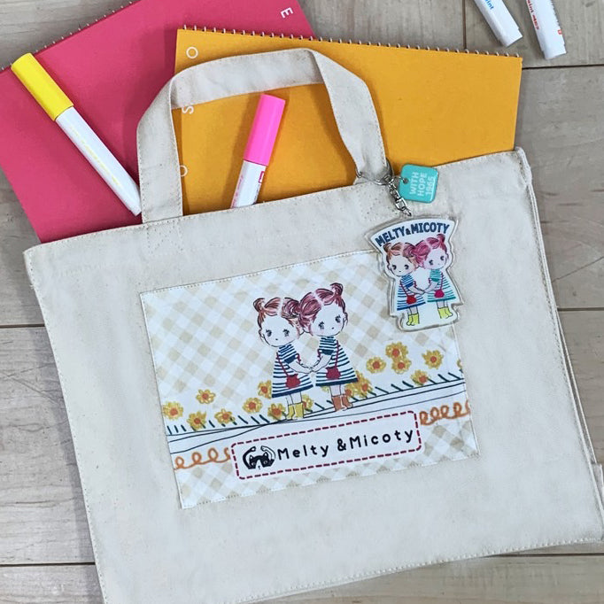 Melty&Micotyとお友達バッグ 名前入れ可 入園入学3点セット ツインズミコティバッグ