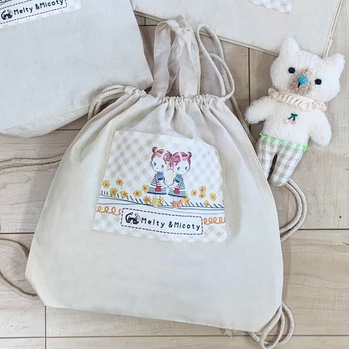 Melty&Micotyとお友達バッグ ツインズミコティ リュック(名前入れ可)