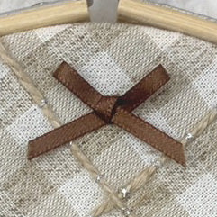 ベージュっこシリーズ チェックメルティ刺繍枠 中