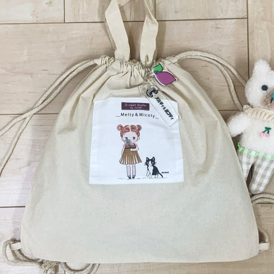 Melty&Micotyとお友達バッグ かすみ草ミコティ リュック(名前入れ可)