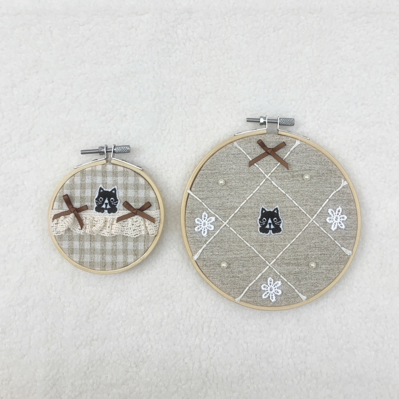 ベージュっこシリーズ ワッペンメルティ刺繍枠 小