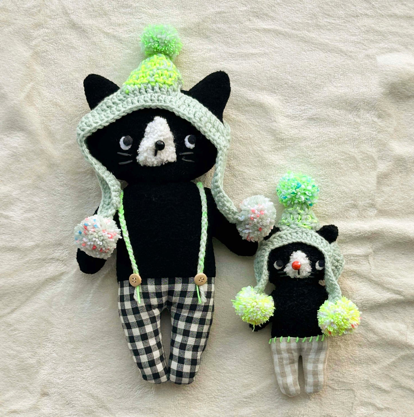 Melty&Micotyぬいぐるみ ニット帽をかぶった大きなメルティ