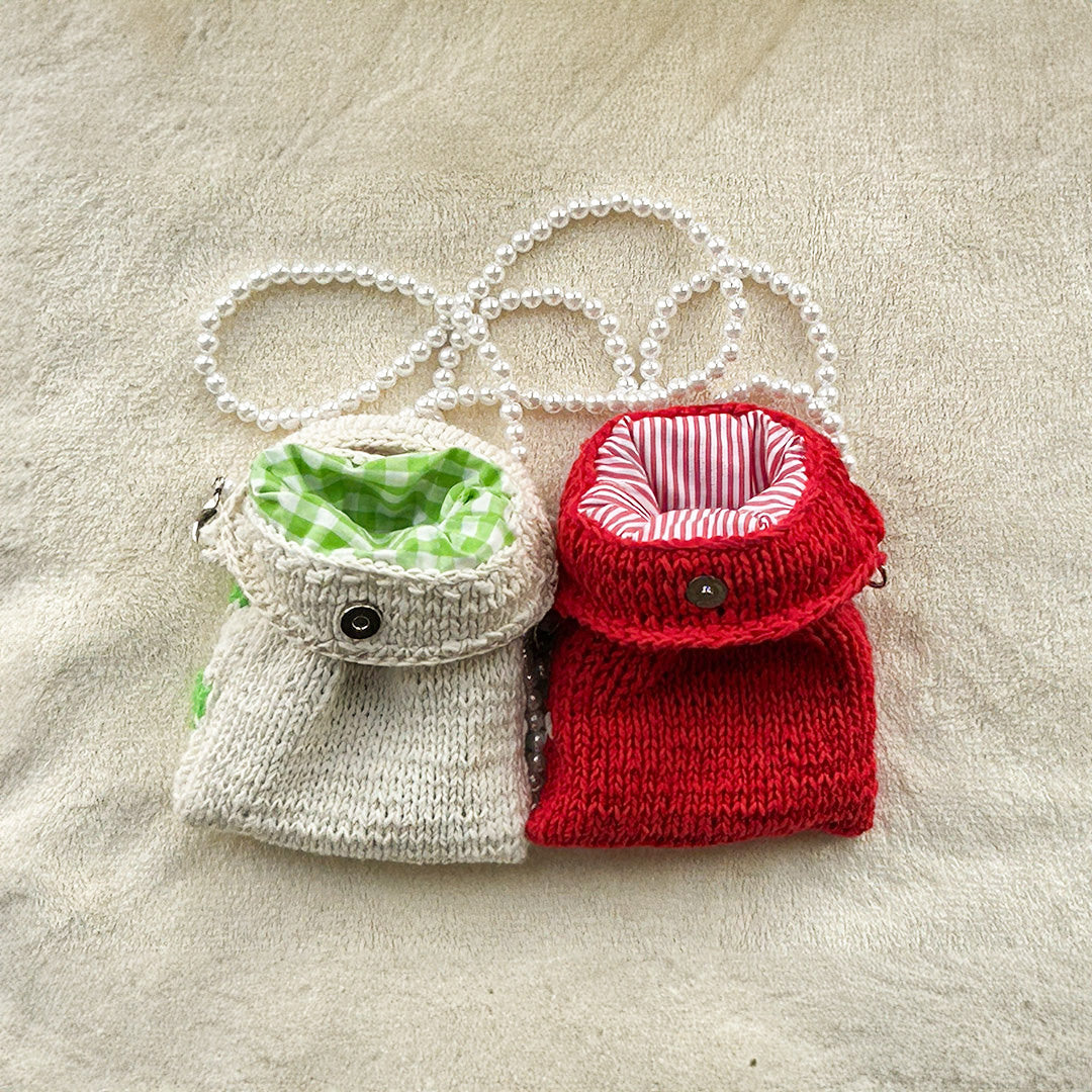 Melty&Micoty ニットポシェットバッグ
