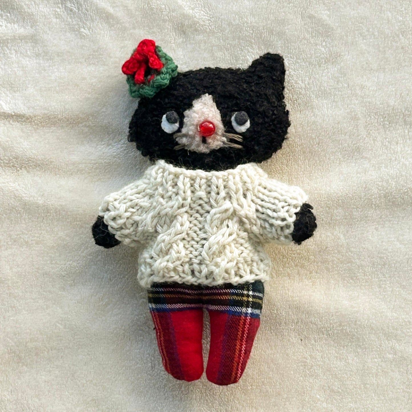 Melty&Micotyぬいぐるみ 縄編みセーターを着たメルティ