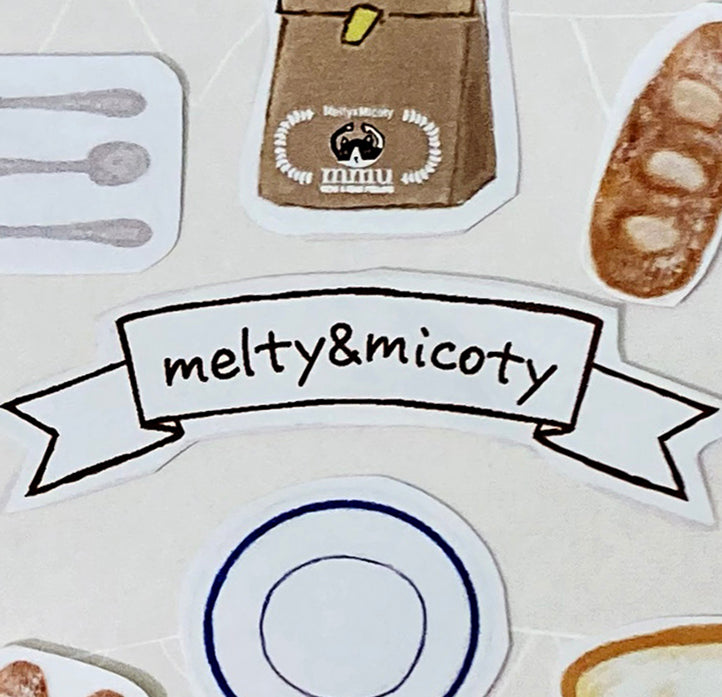 Melty&Micoty パン屋のメルミコ フレークシール