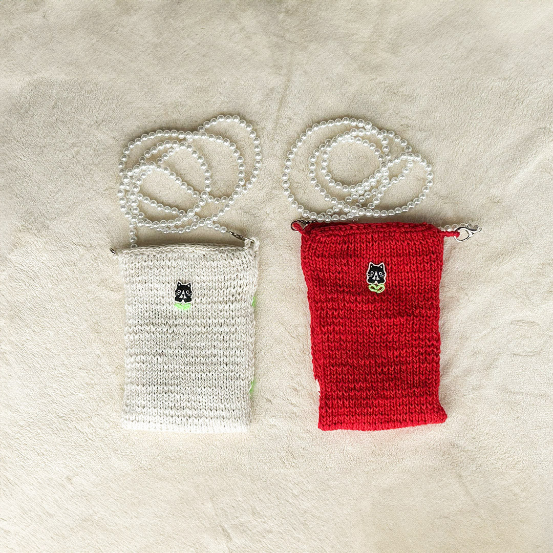 Melty&Micoty ニットポシェットバッグ